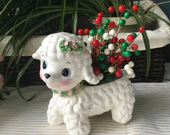 Maceta de cordero rizado rara con ribete de espagueti, estilo retro japonés