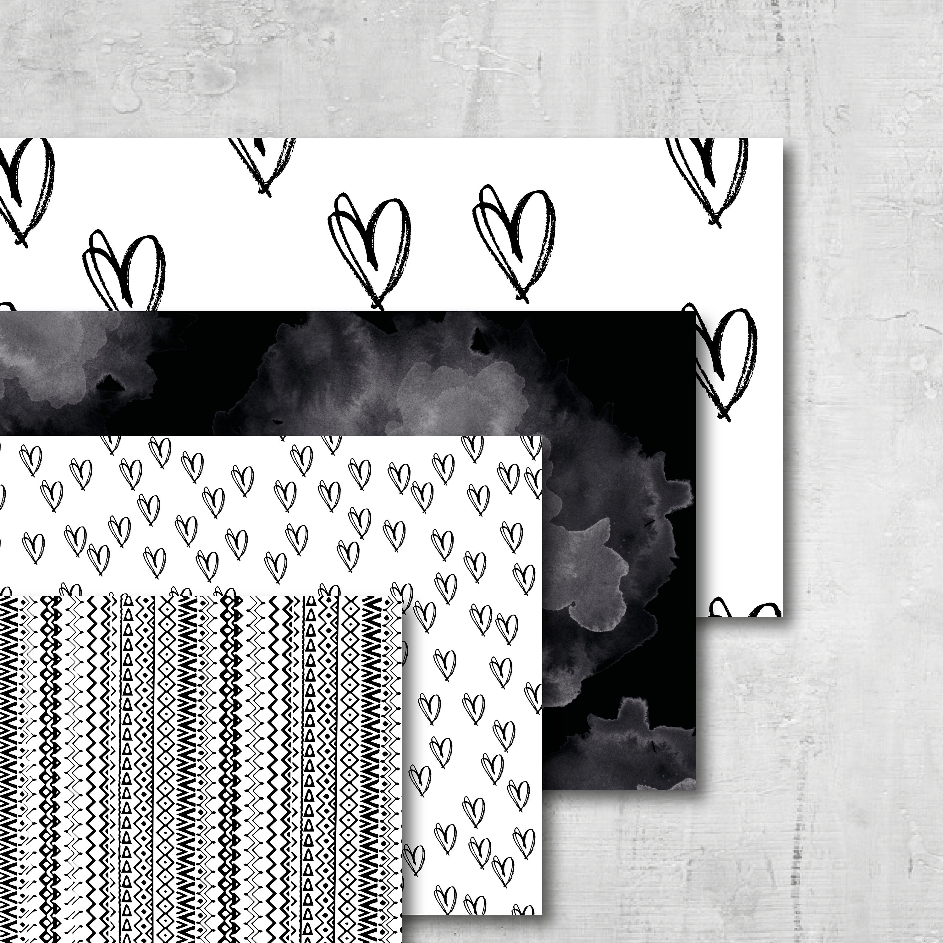 Geschenkpapier Schwarz Weiß | Etsy