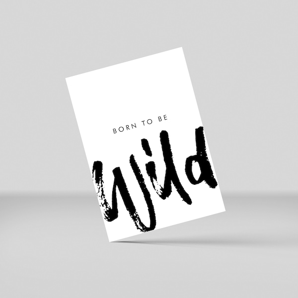 Postkarte >> Born to be wild