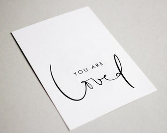 Postkarte >> You are loved