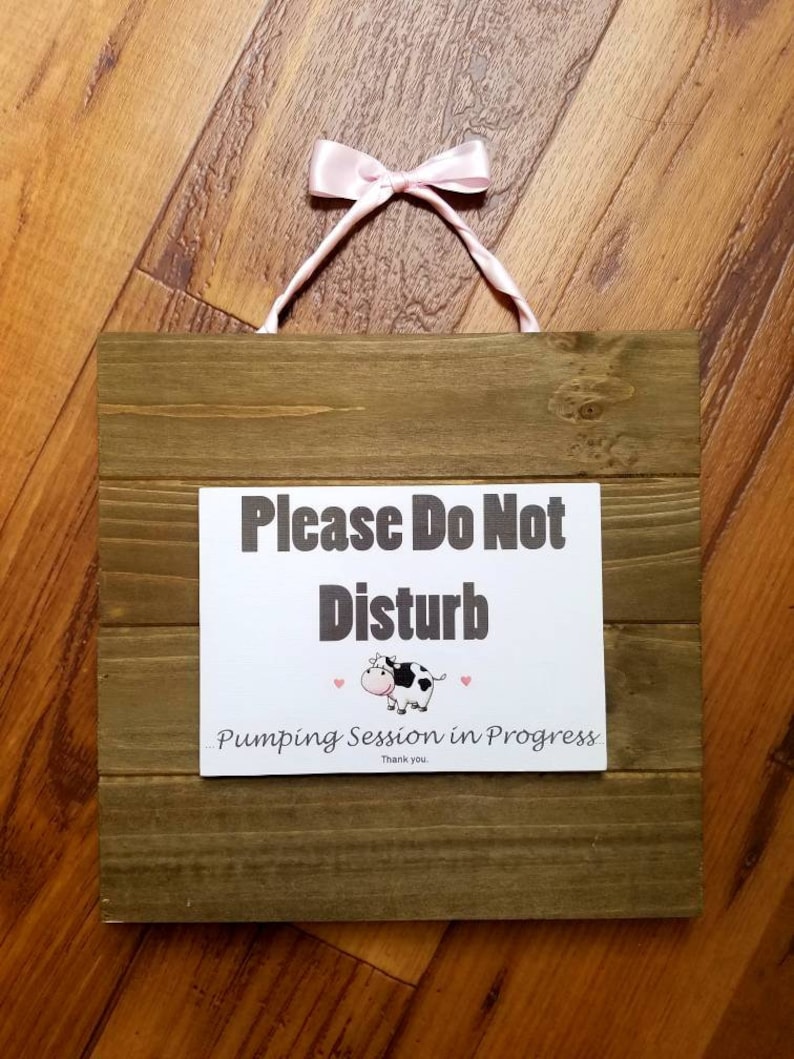 Custom Handmade Nursing / Pumping Do Not Disturb Door Sign / | Etsy