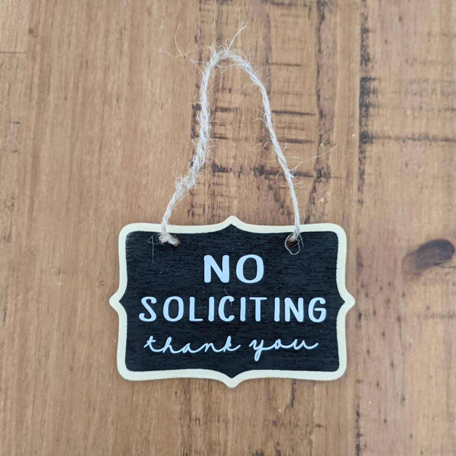 Please No Soliciting Door Hanger Etsy