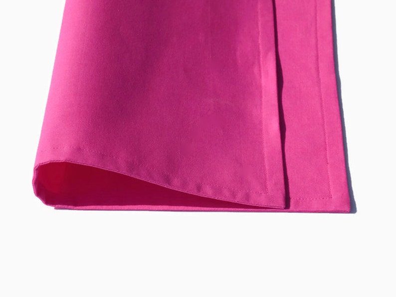 Solid Pink Cloth Placemats Set of 2 in Hot Pink Light Pink Etsy