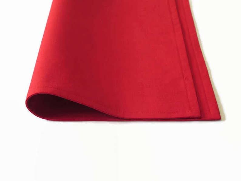 Solid Red Cloth Placemats Set of 2 Rectangle in 3 Red Shades Etsy
