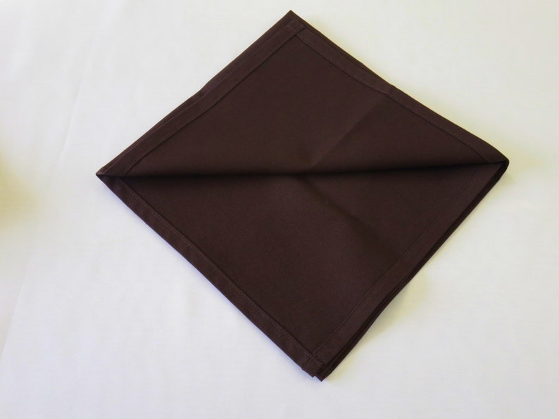Solid Brown Cloth Napkins Set of 4 or 6 100 Cotton Napkins Etsy