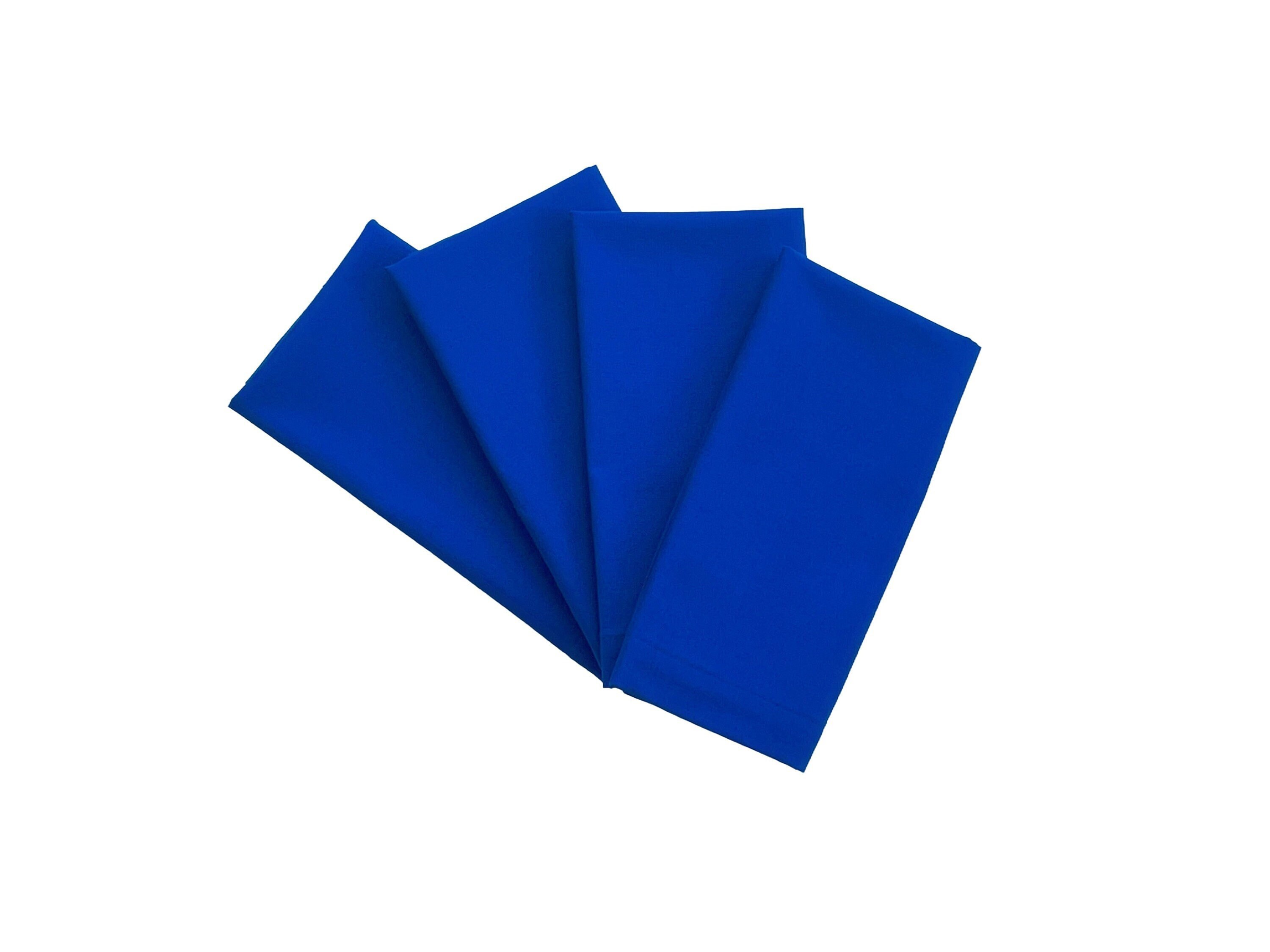 Intedge Royal Blue 65/35 Polycotton Blend Cloth Napkins, 20 x 20 - 12/Pack