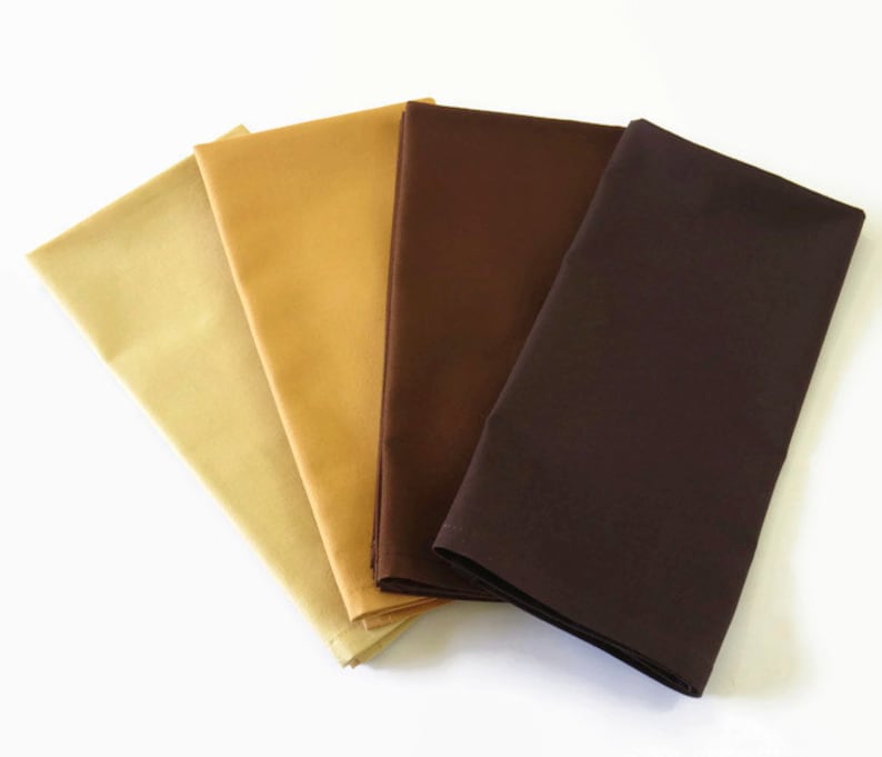 Solid Brown Cloth Napkins Set of 4 or 6 100 Cotton Napkins Etsy