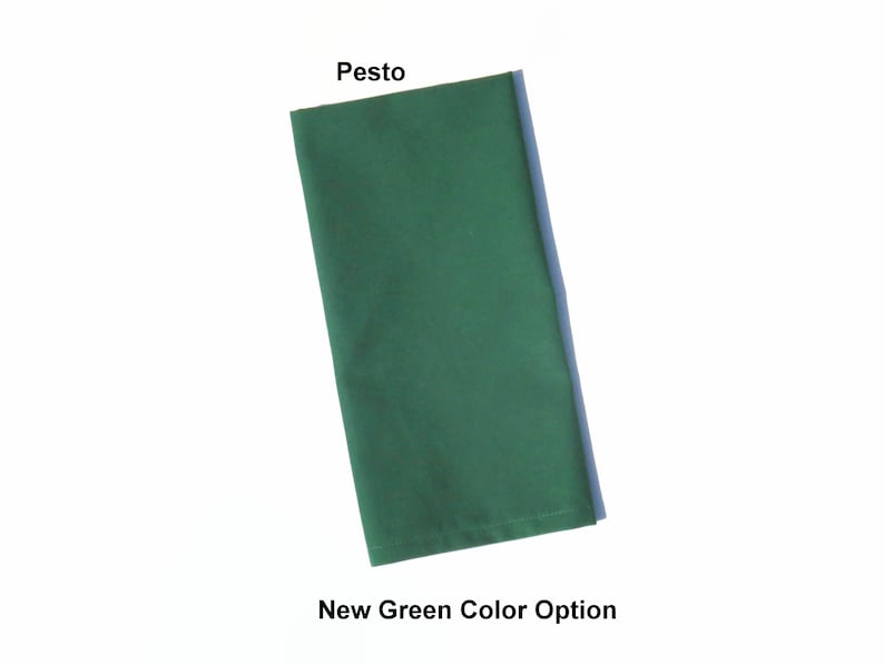 Solid Green Cloth Napkins Set of 4 or 6 100 Cotton for Etsy