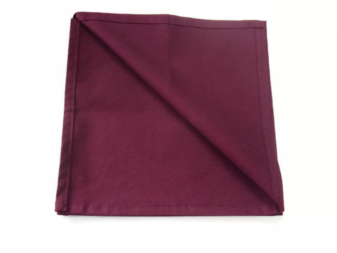 Solid Red Cloth Napkins Set of 4 or 6 in 4 Color Options - Etsy UK