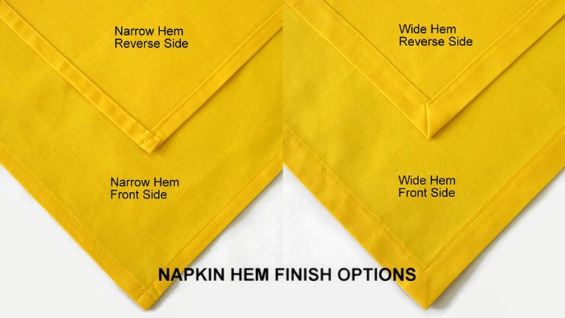in 4 Color Options including Burgundy Set of 4 or 6 Solid Red Cloth Napkins