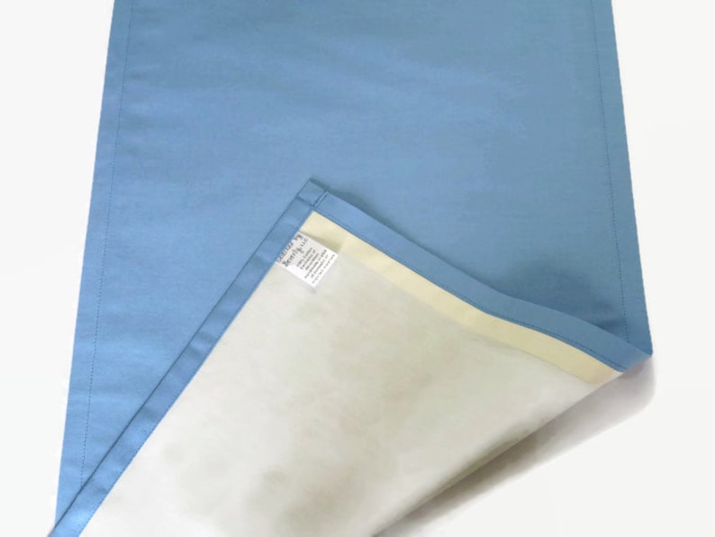 Solid Light Blue Runner Solid Navy Table Runner Solid Blue Table Runner in 4 Colors and 8 Length Options Blue Cloth Table Runner
