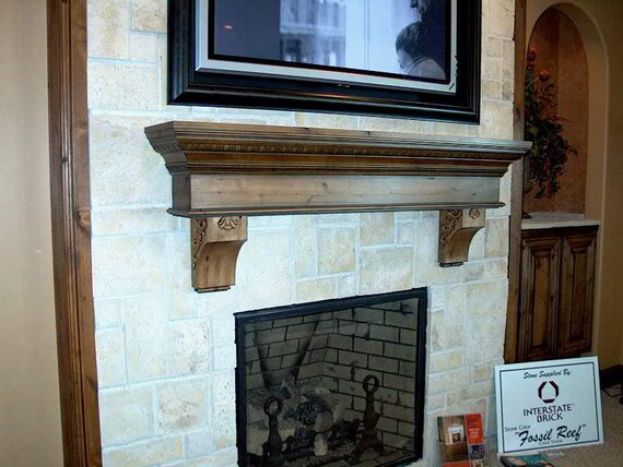 Floating Shelf Fireplace Mantel Crown Molding Traditional Etsy