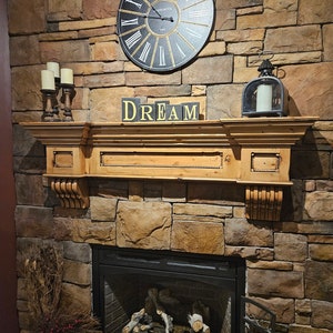 Fireplace Mantel Custom Made With Corbels - Vintage &quot;Sierra&quot; Design **We Do Rush Orders**