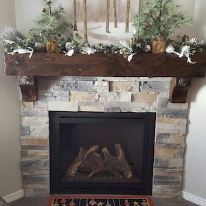 Fireplace Mantel Handmade Rustic Vintage Distressed Salvaged Old Beam & Barn Wood Design Durango 100% Satisfaction Rating On Every Site image 1