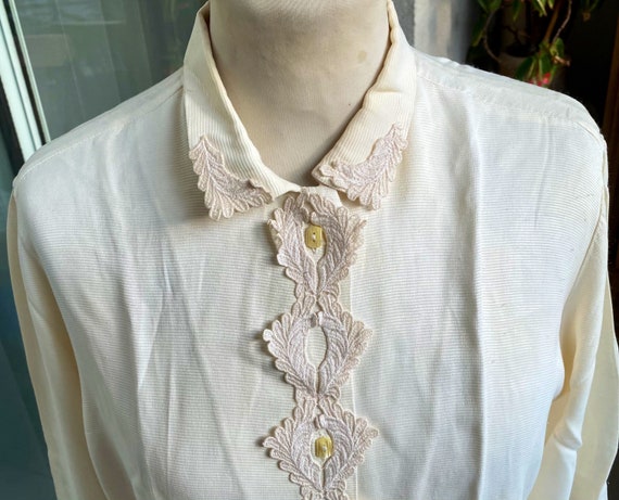 Chemise femme, chemisier, blouse vintage, acétate… - image 2
