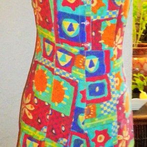 Jumpsuit with wide straps, multicolored viscose, elegant, and very comfortable, size 40/42, size M