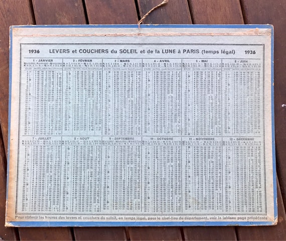 French Almanac Of Telegraph Posts And Phones Ancient Calendar 1955 Complete See Photos