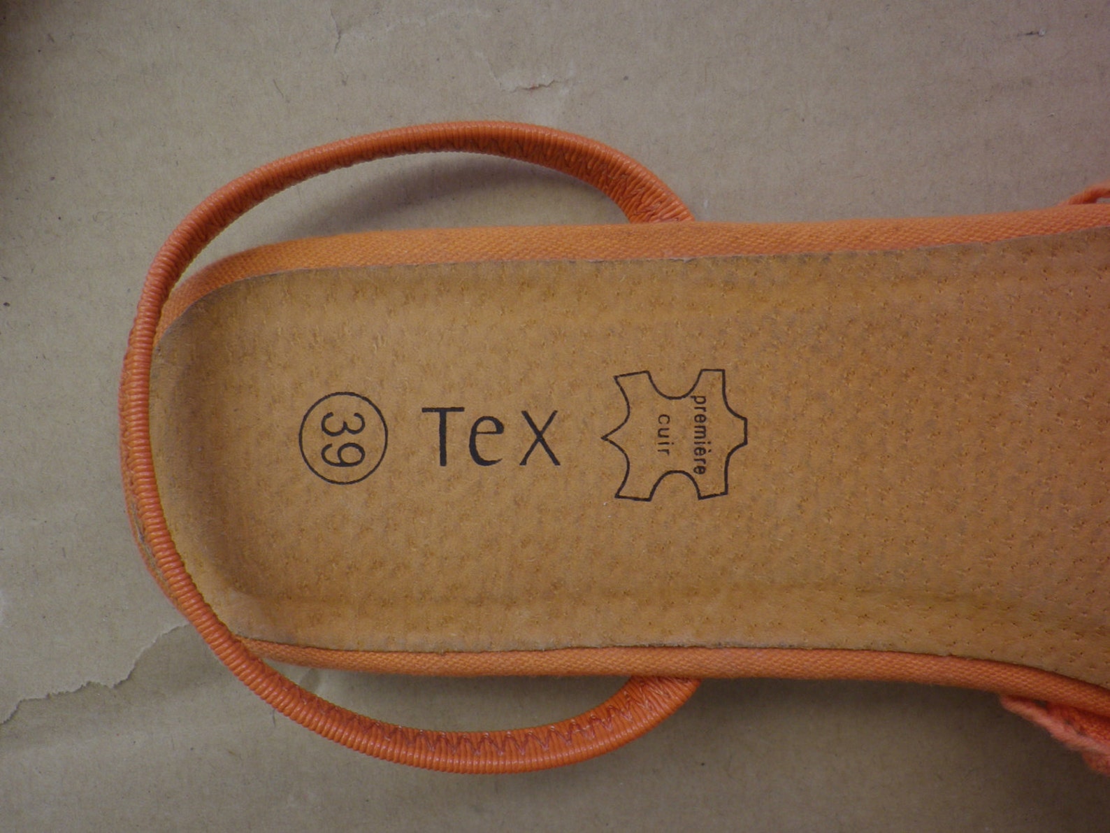 ballet flats shoes vintage slingback, cotton, lace crochet, orange color, size 39, us 7.5 uk 6 ballet flats shoes vintage slingback, cotton, lace crochet, orange color, size 39, us 7.5 uk 6