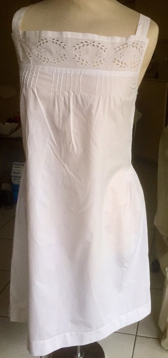 Falsificación estornudar No se mueve Camisa de abuela con correas finas camisón antiguo algodón - Etsy España