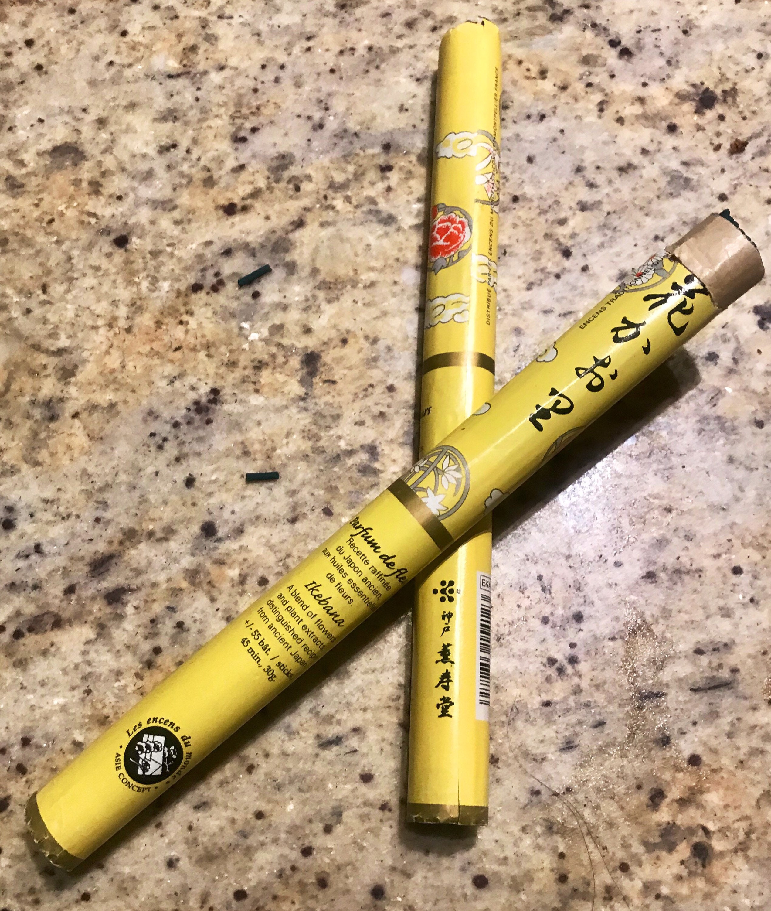 Batônnets d'encens Ikebana, Les Encens Du Monde, Indien, Parfum de Fleurs, Senteurs