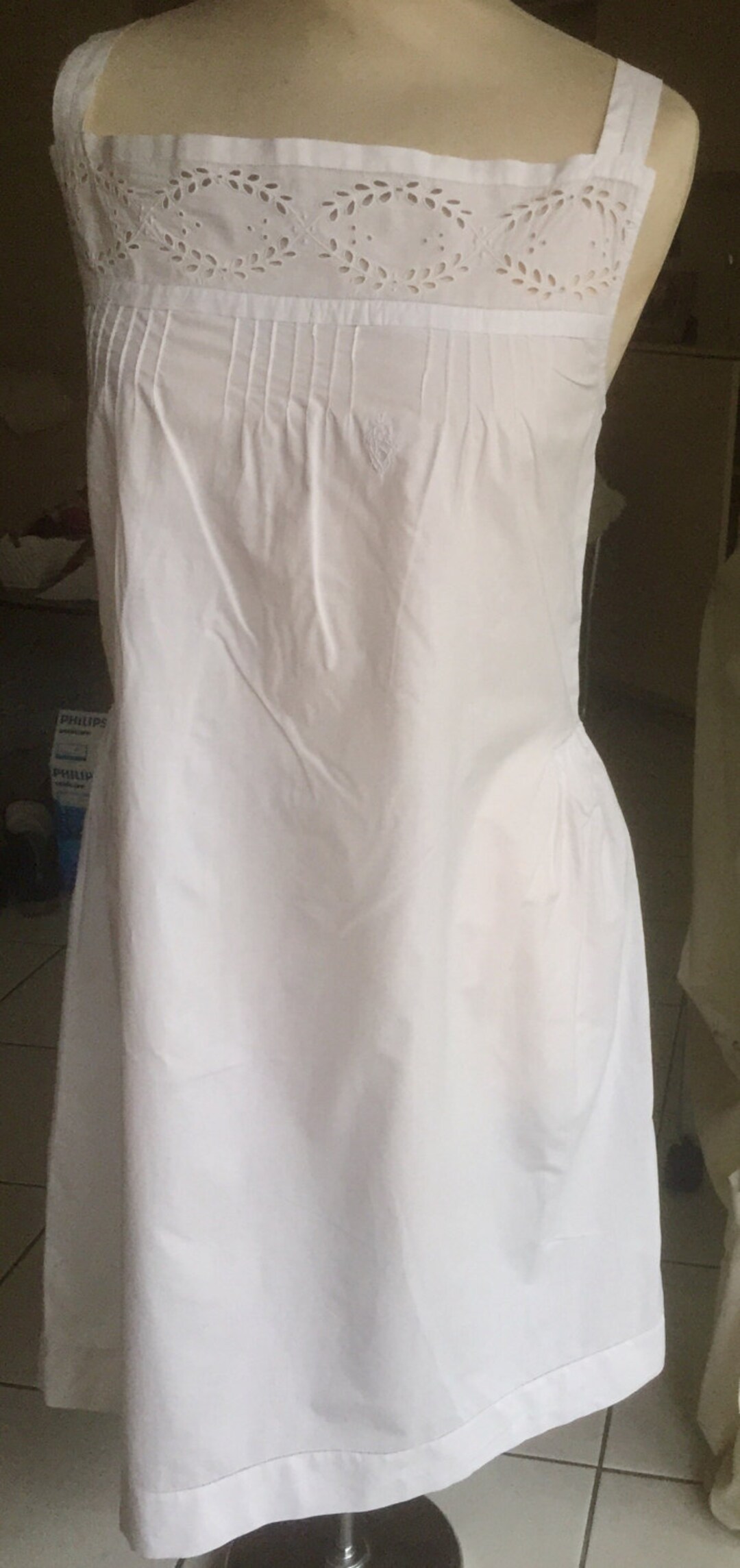 Camisón de la abuela vestido sin tirantes camisón antiguo - Etsy España
