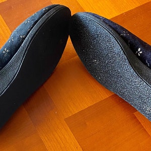 Indoor slippers, slippers, very cozy, soft soles mounted on foam, small heels, Damart, size 38, US 5 image 4