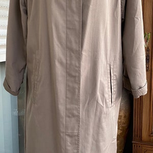 Waterproof, trench coat, Tergal beige, vintage 80