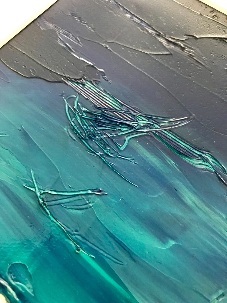 Peinture sur toile de lin à l'huile, au couteau, signée Joelle Fouilloux, Nature morte , Les calanques de Sormiou, Marseille, la Provence, image 4