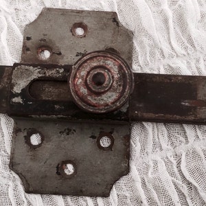 Latch hand forged, 19th century, old door, French country