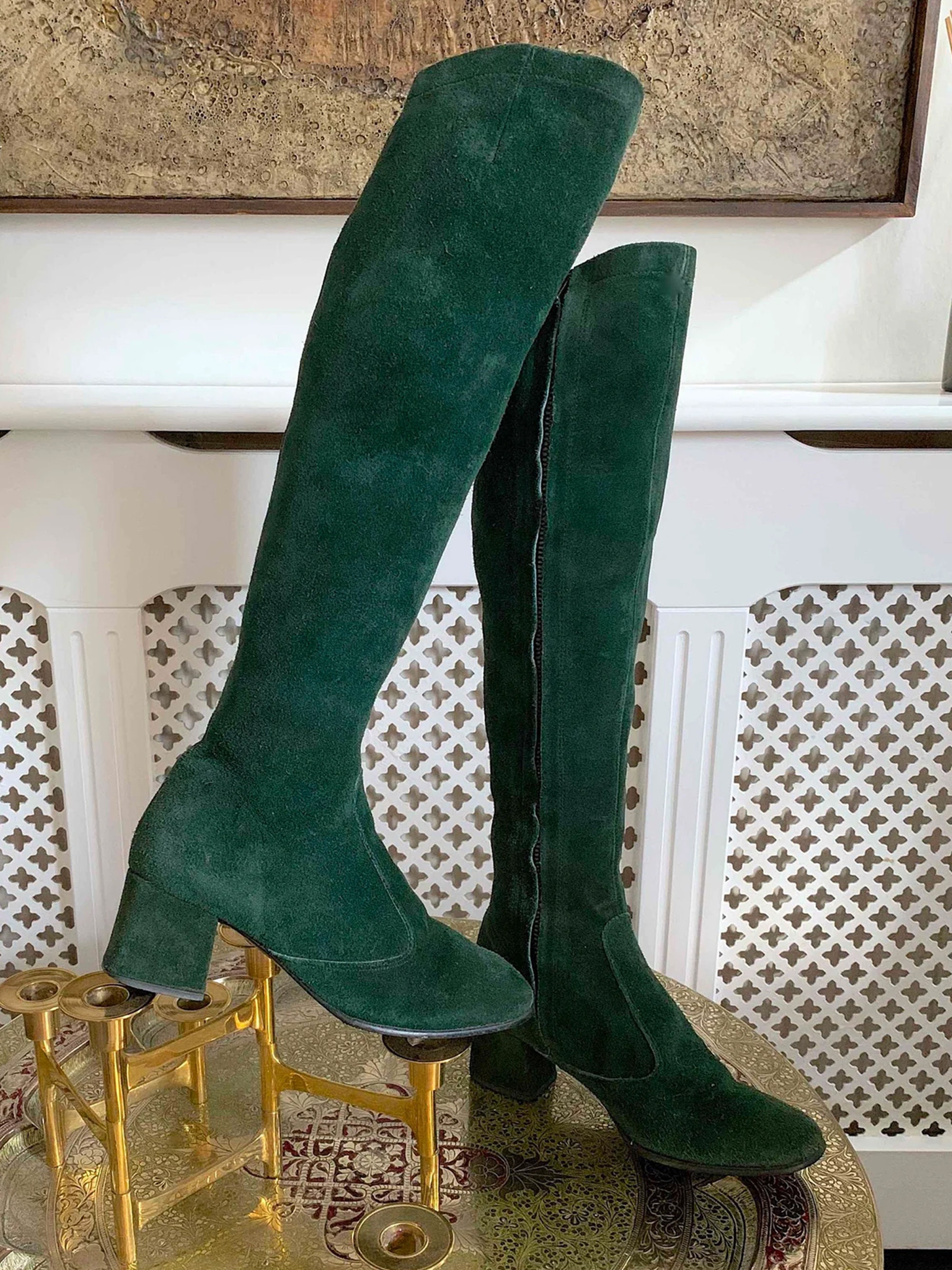 1970s knee high boots