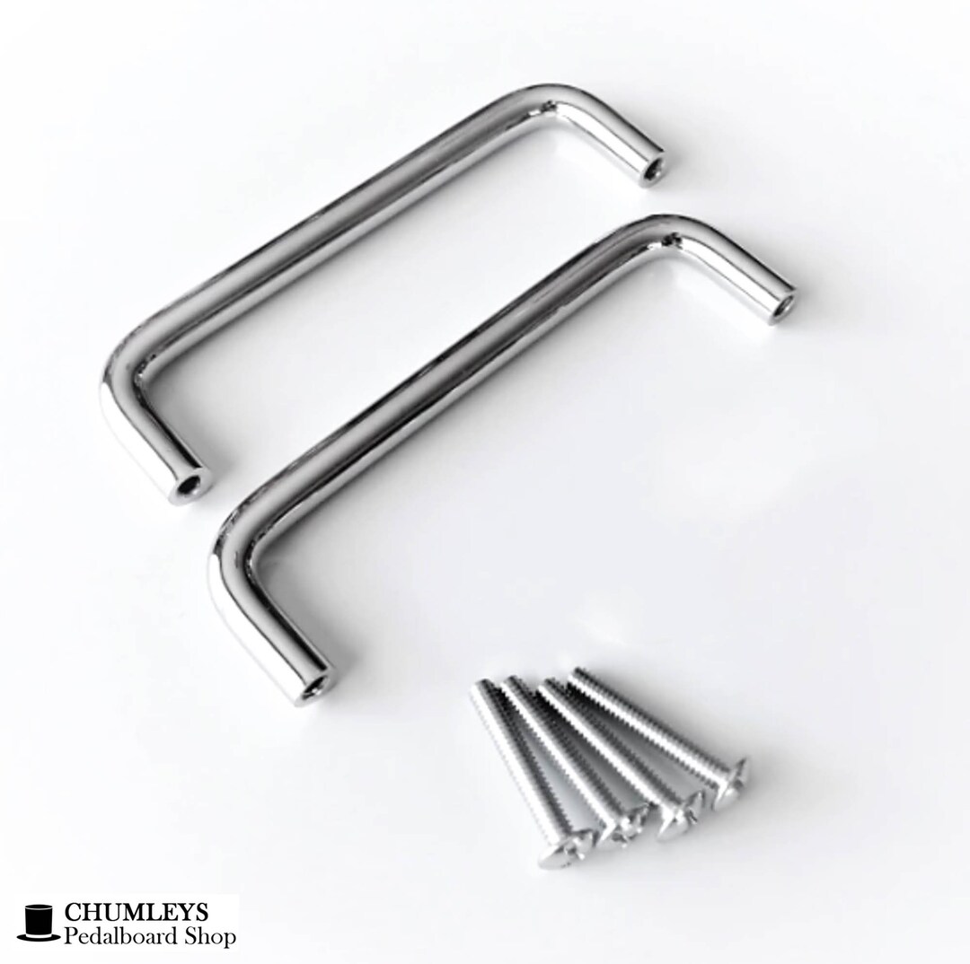 DIY Pedalboard Parts & Supplies Pedalboard Handles, Chrome, 2 Pack Etsy