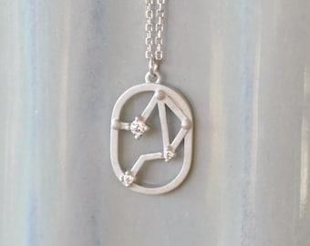 Libra Zodiac Constellation Necklace, Custom and Personalized Jewelry