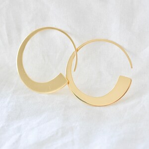 Orbit Earrings in Sterling Silver 925, Large Open Hoop Statement Earrings, Gold Statement Earrings, Jamber Jewels image 8