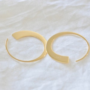 Orbit Earrings in Sterling Silver 925, Large Open Hoop Statement Earrings, Gold Statement Earrings, Jamber Jewels image 10