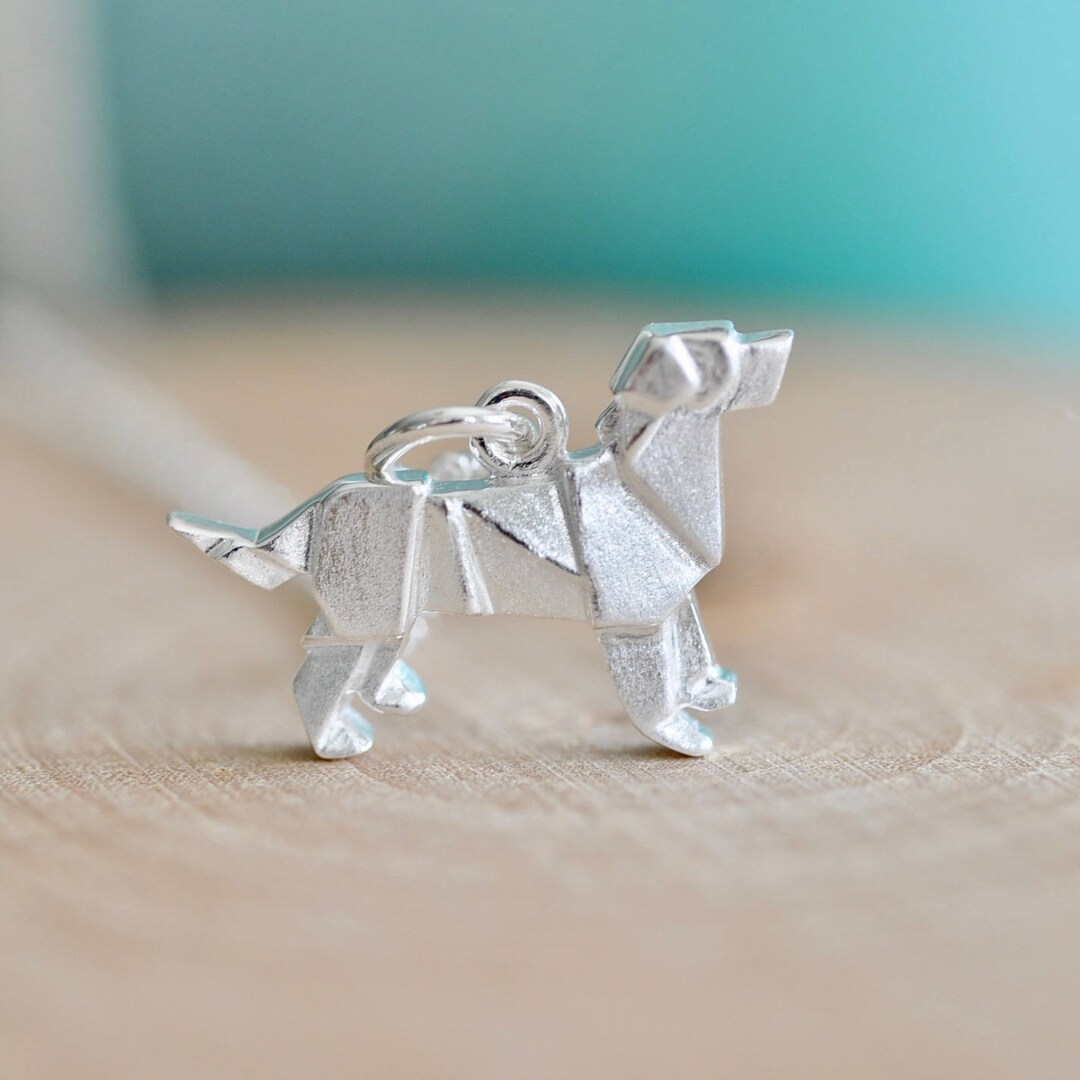 Origami dog necklace Clearance