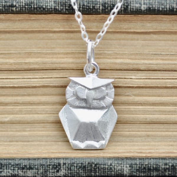 NEW Origami OWL Necklace, Owl Jewelry, Origami Animal Jewelry, Origami Jewelry, Owl Charm, Jamber Jewels 925