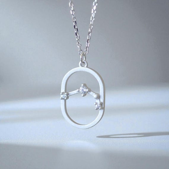 牡羊座（ARIES）星座ネックレス（スターリングシルバー925製）、星座 