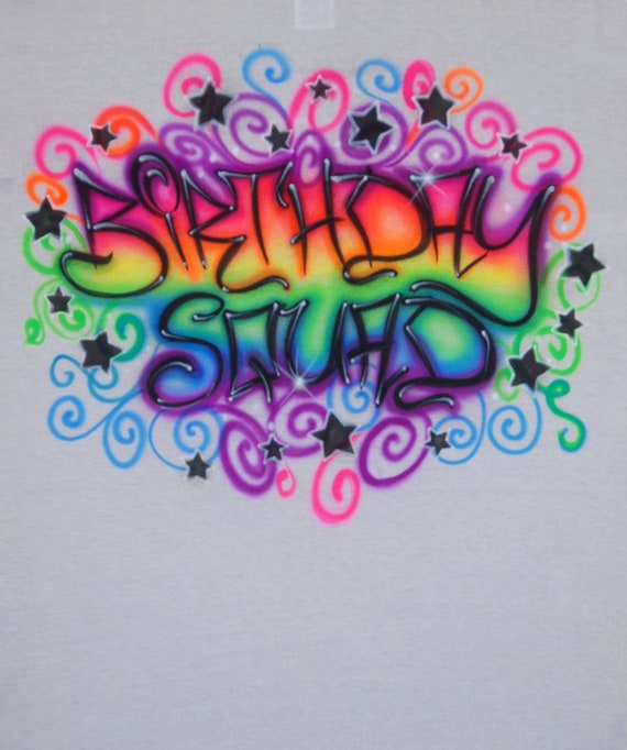 Rainbow sparkle heart, neon spray paint design