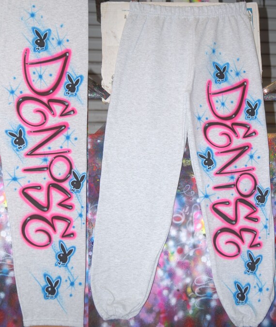 Airbrush Sweatpant 90's Style Graffiti 