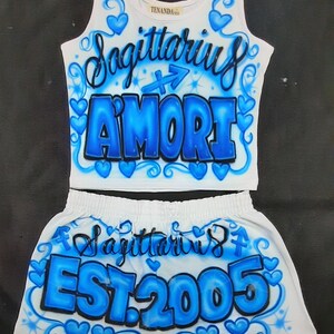 ZDHoor Girls 2 Piece Sport Dance Outfit Crop Tank Top Booty Shorts Gymnastics Leotard Dancing Swimwear Dark Night Black 7 8