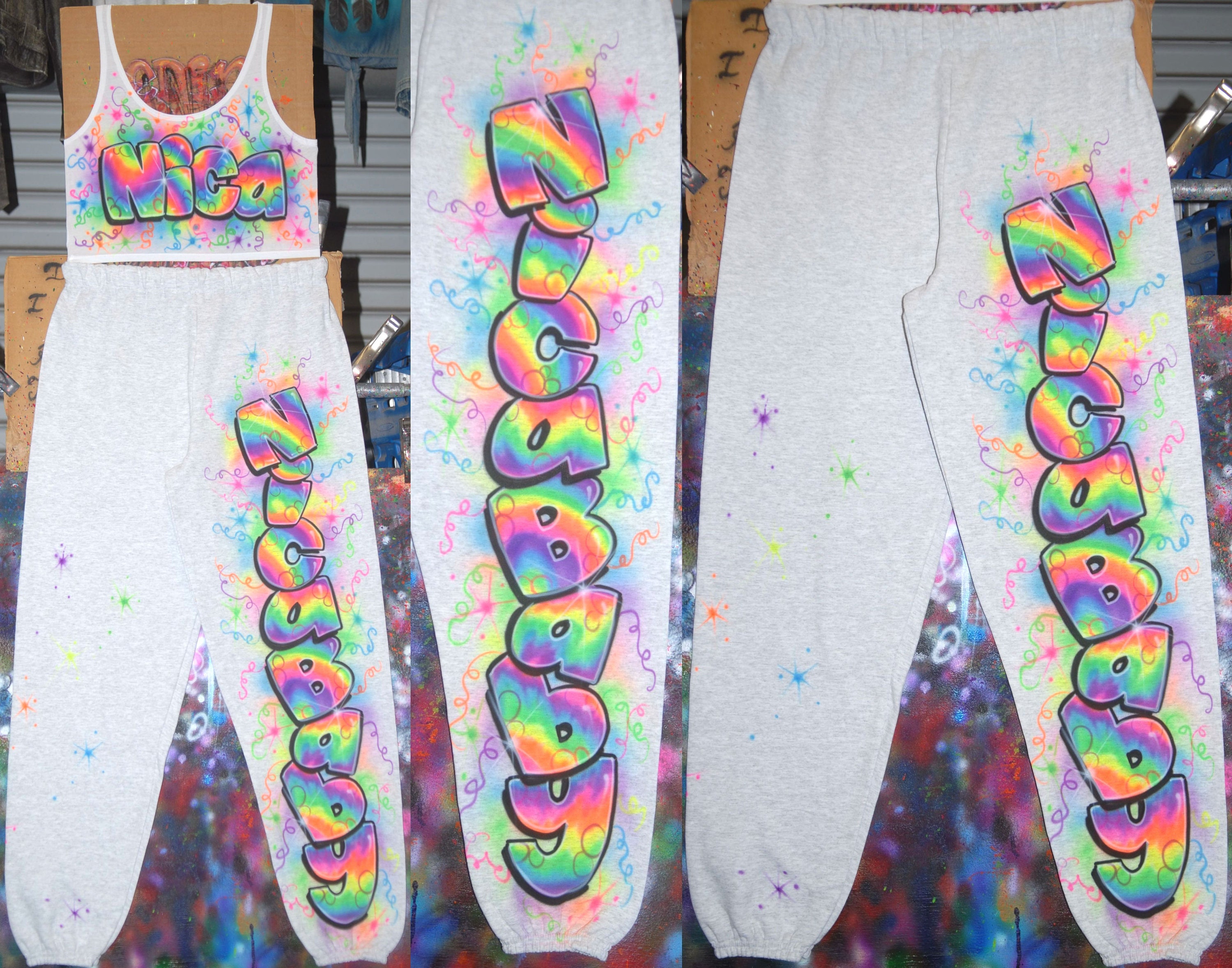 Stay cool airbrush sweatpants hotsell