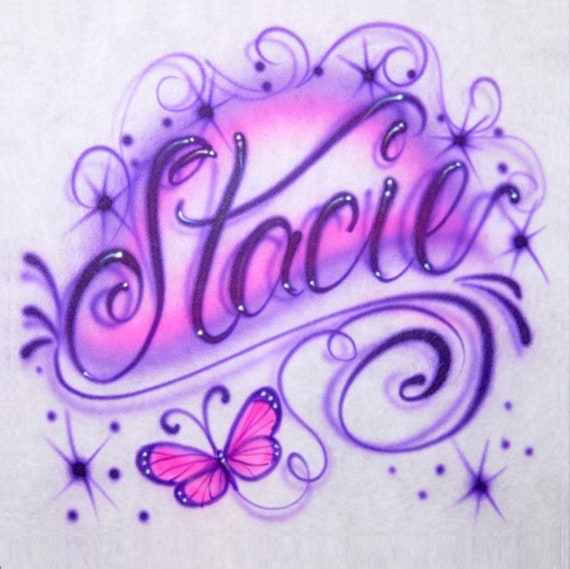 Airbrush butterfly t shirt Clearance