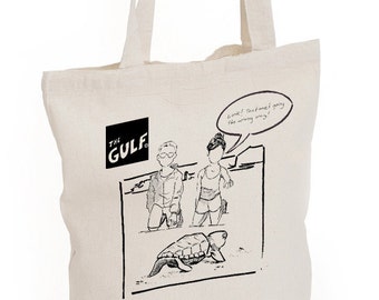 The Gulf Tote Bag: Turtle Watch