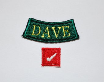 Red Dwarf Dave Lister Jacket Nametag Cosplay Costume Patch