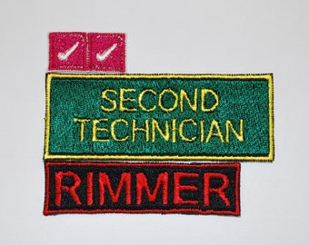 SET Red Dwarf Rimmer Costume Patches Fully Embroidered Sci-fi Cosplay [variant]