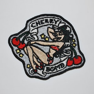 Red Dwarf Lister Cherry Bomb Costume Patch Fully Embroidered Sci-fi Cosplay