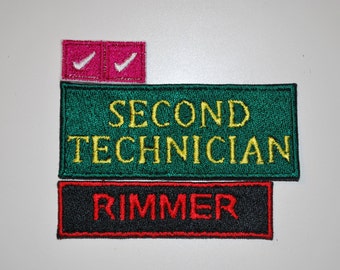 SET Red Dwarf Rimmer Costume Patches Fully Embroidered Sci-fi Cosplay