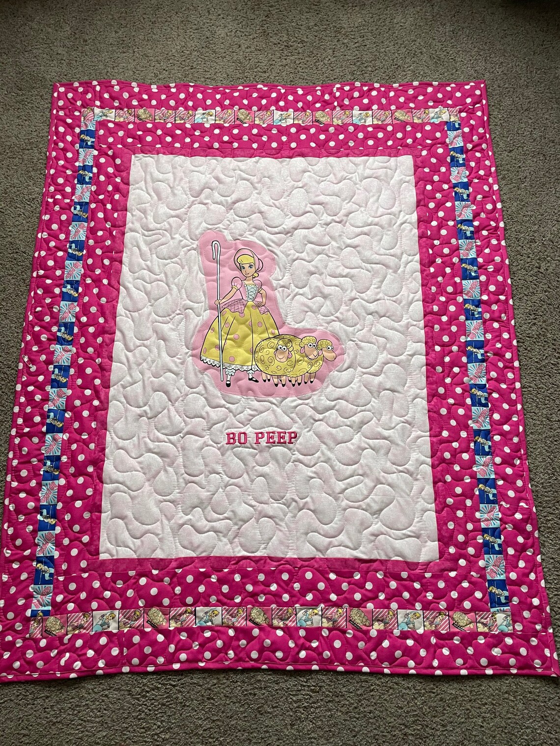 Bo Peep Bo Peep Quilt 48 x 59 Toy Story quilt Toy Etsy