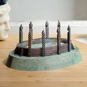 WIZARD SPORT pitch - papercraft - Cut & Assemble Paper Model Kit