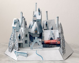 Wizard Magic Village PAPERCRAFT - Cut & Assemble Paper Model Kit